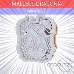 Malleus_Draconia~PRIVATE_USE_CULTS3D_OTACUTZ.gif Malleus Draconia Cookie Cutter / Twisted-Wonderland
