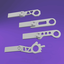 ezgif-2-b9ed83456e.gif STL file Car Tow Hook Set - 1/24 - Scale Model Accessories・3D printable model to download
