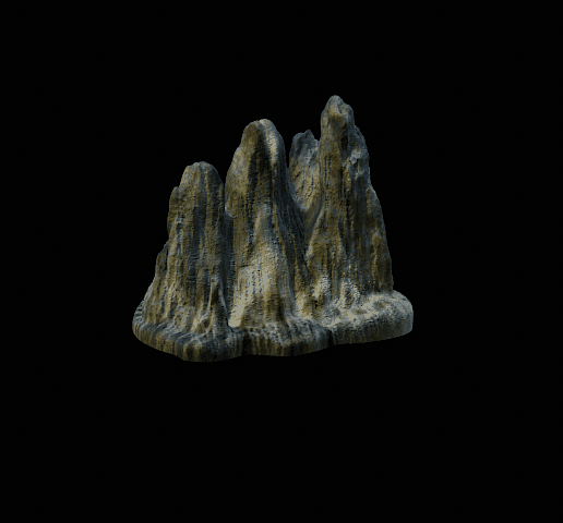 🪵 aquarium / terrarium decoration 3x mountains set 3・Free STL File for ... - Underwater Mountain Range Aquarium Decoration