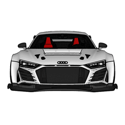 Audi-R8-V10.gif STL file Audi R8 V10・Model to download and 3D print