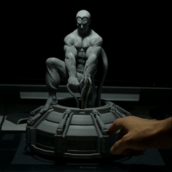 SciFi_Character_360.gif Download STL file SciFi Character • 3D printer template, diegoripp