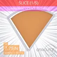 1-5_Of_Pie~7.75in.gif Slice (1∕5) of Pie Cookie Cutter 7.75in / 19.7cm