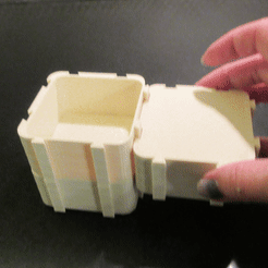 kasse.gif Файл STL Connect and stackable box system・3D модель для печати скачать, drnbabyz