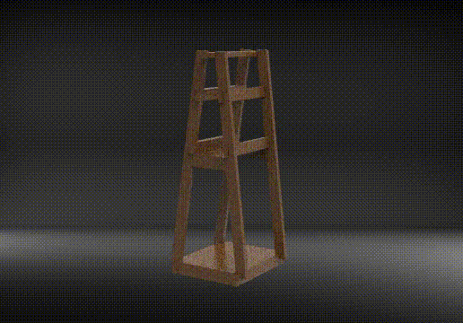 Industrial Rack - 3D model önizlemesi
