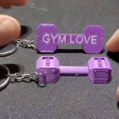 GYMLOVE.gif GYM LOVE - KEYCHAIN DUMBBELL DUO MAGNET MAGNETIC GYM KEYCHAIN WEIGHT KETTLEBELL DUMBELLE MAGNETIC GYM