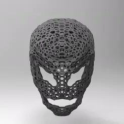 untitled.107.gif Файл STL Шлем MASK VORONOI COSPLAY DEVIL・Модель 3D-принтера для скачивания