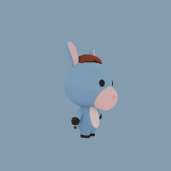 320001-0030.gif STL-Datei Cartoon-Pferd für den 3D-Druck・3D-Drucker-Vorlage zum herunterladen