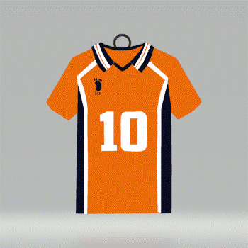 Gif-naranja.gif Archivo STL Llavero Karasuno camiseta・Objeto de impresión 3D para descargar, IamYoshi