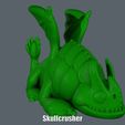 Skullcrusher.gif Файл STL Skullcrusher (Easy print no support)・3D модель для печати скачать