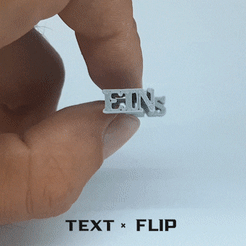 _ TEXT « FLIP Fichier STL gratuit Text Flip : Numéros 1 à 10 en allemand・Modèle pour impression 3D à télécharger, master__printer