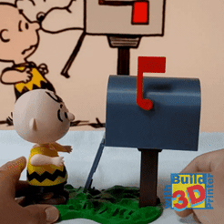 Peanuts_Low.gif Free STL file PEANUTS Charlie Brown and Snoopy・3D printer model to download, Jwoong