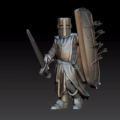 ezgif.com-gif-maker-3.gif OBJ file Knight Crusader UC・3D printable model to download, Tectonico3D