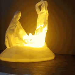 nacimiento.gif STL file Chandelier Base, Christmas, Nativity, Nativity Scene・Template to download and 3D print, gavi3dlima