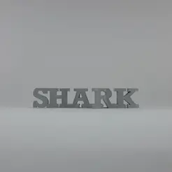 ezgif.com-gif-maker-3.gif STL file Text Flip - Shark・3D print design to download