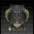 SkyrimGIF.gif Skyrim Dragonborn Iron Helmet
