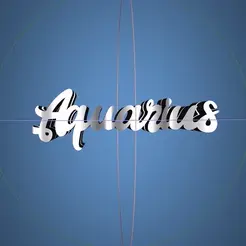 Aquarisu.gif Text Flip, Aquarius