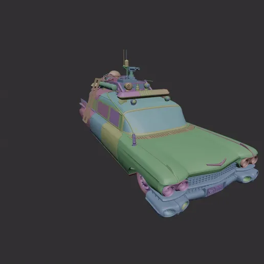 Ecto-Ghostbusters-cadilac-rc-3d-print-stl.gif RC 1/10 Ecto 1 Ghostbusters