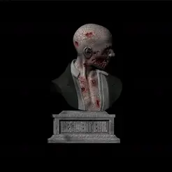 360_zumbie.gif STL file Residual Evil - First zombie・3D printing template to download