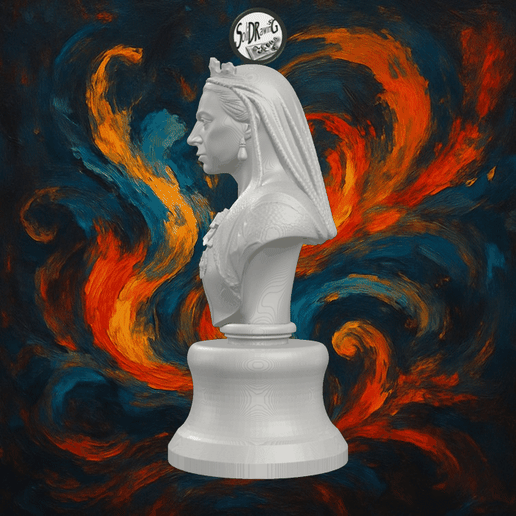 Historical Queen Victoria Portrait Bust – SoliDRawinGs SG3276