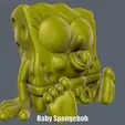 Baby-Spongebob.gif Baby SpongeBob (Easy print no support)