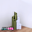 funstl-vase-ribbon-wave-video-2.gif FUNSTL - Vase Duo Wave Ribbon, Modern design 3MF