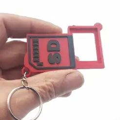 20210117_144329_1.gif STL file SD card keyring・Template to download and 3D print, ombre-gringo