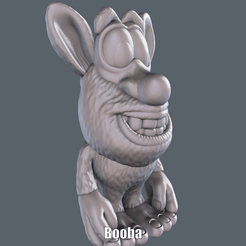 Booba.gif Archivo STL Booba (Easy print no support)・Idea de impresión 3D para descargar
