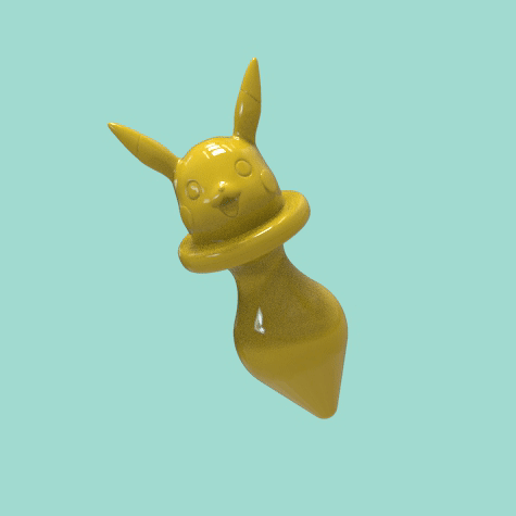 PIKACHU PLUG - ANAL PLUG STL File for Cults