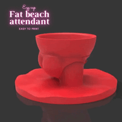 Egg-cup-!.gif Fichier STL Coquetier-FAT BEACH ATTENDANT・Modèle à imprimer en 3D à télécharger, JANROOF3D