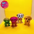 My-Video2.gif CUTE DOG PAIR,PRINT-IN-PLACE ARTICULATED ,CUTE-FLEXI