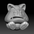 ZBrush-Movie1.gif CAT GOOMBA - SUPER MARIO (3D PRINTING FANART)