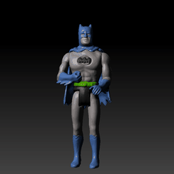 batman mego.gif 3D-Datei Batman Vintage Action Figure Mego Poket Super Heroes 3d printing・Modell für 3D-Drucker zum Herunterladen