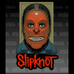 Slipkfern.gif STL file Slipknot Chris Fehn・Template to download and 3D print