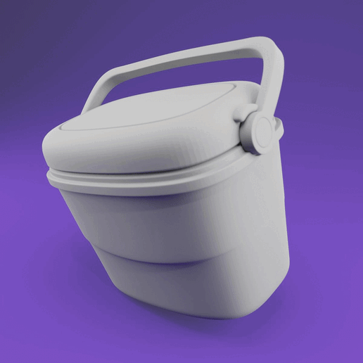 30L Ice Box Cooler - 1/24 - Scale Model Accessories 3D model