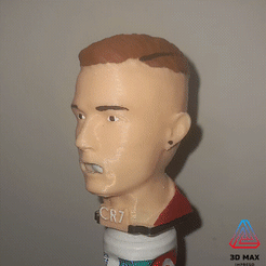 CR7.gif STL file Cristiano Ronaldo. Toothpaste・3D print design to download