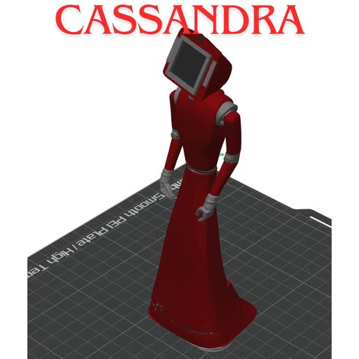 Cassandra.mp4 STL & 3MF Réplica de Cassandra Robot Réplica de la serie Netflix