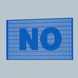 yes-no.gif ✅YES / NO⛔ -textflip optical illusion in STL - decoration sign in STL
