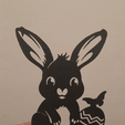 GIF_20240320_223846_951.gif Cute Bunny 3, Easter bunny line art, Easter bunny wall art, Easter bunny decor, bunny