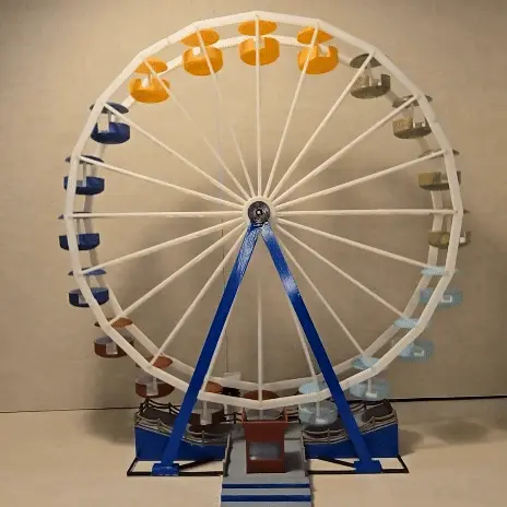 3D Druckbares Riesenrad Modell H0