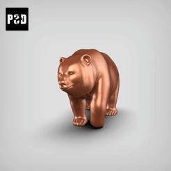 gif.gif STL file giant panda pose 03・Design to download and 3D print