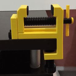 ezgif.com-optimize.gif STL file Bench Vice II ( travel speed = 11 mm/rev )・Template to download and 3D print