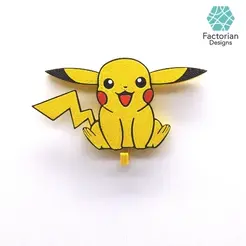 Fresh-Logo1_1-Vorlage-smaller.gif PIKACHU WALL KEY HOLDER: Gotta catch all those keys! - 3D Print for Pokemon Enthusiasts