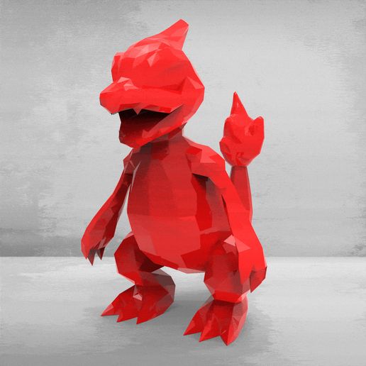 ezgif.com-speed.gif 005 - Charmeleon Low Poly