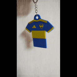 Vídeo-sin-título-‐-Hecho-con-Clipchamp.gif Fichier STL Boca Juniors Maillot Porte-clés 2023 Cavani 10・Design pour imprimante 3D à télécharger