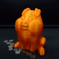 1.gif Archivo STL gratis Waddles piggy-bank・Plan de la impresora 3D para descargar