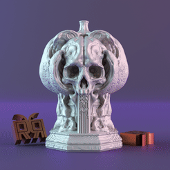 253.gif STL file Halloween pumpkin decor・3D printer design to download