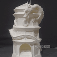 Dragonpagode.gif DRAGON DICE TOWER EASTERN WITH STORAGE COMPARTMENT