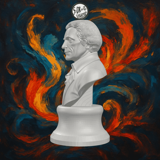 Thomas Jefferson Founding Father Bust – SoliDRawinGs SG3273