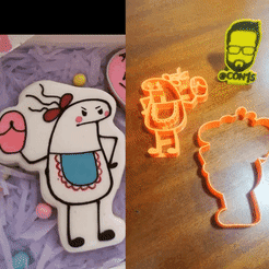 My-Video.gif Download STL file Flork Mama Cookie Cutter • 3D printable design, atemsito