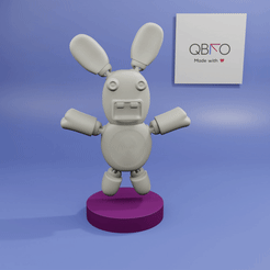 ezgif.com-gif-maker-5.gif STL file Flexi weird rabbit (STL file for 3d printing)・3D printer design to download, QBKO3D